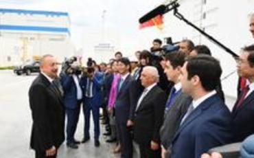 Prezident İlham Əliyev Bakıda “Şimal-2” elektrik stansiyasının istismara verilməsi mərasimində iştirak edib