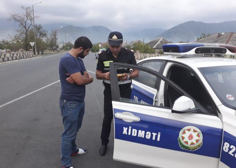 Yol polisi Göyçay və İsmayıllıda reyd keçirdi, 30 avtobus sürücüsü saxlanıldı