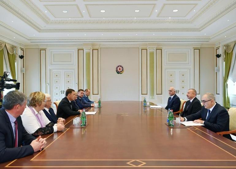 Prezident İlham Əliyev Rusiyanın Sverdlovsk vilayətinin qubernatorunu qəbul edib