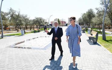 Birinci vitse-prezident Mehriban Əliyeva Kürdəxanıda yeni yaradılan istirahət parkı ilə tanış olub