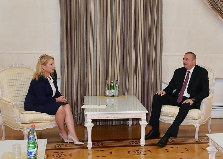 Prezident İlham Əliyev Gürcüstanın İqtisadiyyat və Davamlı İnkişaf nazirini qəbul edib