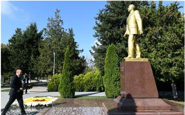 Azərbaycan Prezidenti İlham Əliyev Qəbələ rayonuna səfərə gəlib