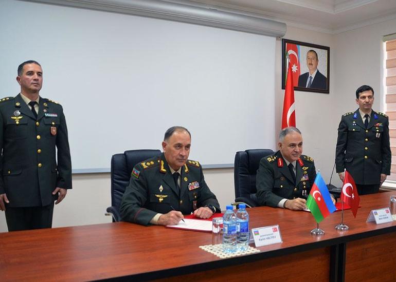 Azərbaycan Müdafiə Nazirliyi ilə Türkiyə Baş Qərargahı arasında protokol imzalanıb