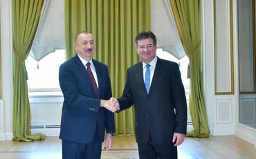 Prezident İlham Əliyev Slovakiyanın Xarici və Avropa İşləri nazirini qəbul edib