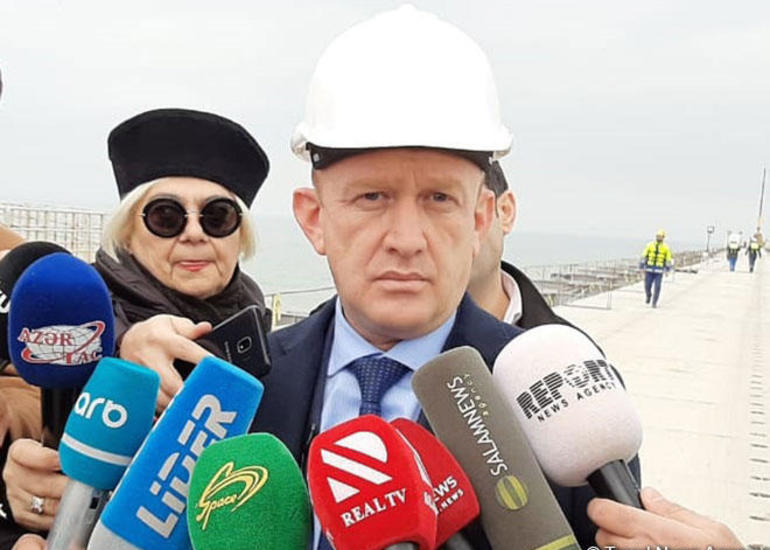 Xəzərdə su səviyyəsinin enməsinə görə adekvat layihə gerçəkləşdirilir