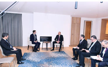 Prezident İlham Əliyev “SUEZ Group”un yeni baş icraçı direktoru Bertran Kamusla görüşüb
