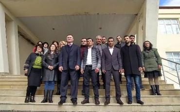 Azər Kərimli seçiciləri ilə bir arada