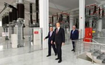 Prezident İlham Əliyev "Azərenerji" ASC-nin "Dübəndi" yarımstansiyanın açılışında iştirak edib