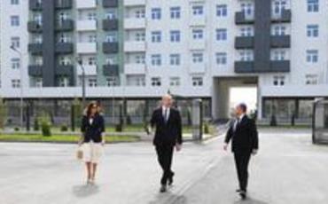 Prezident İlham Əliyev Hövsan yaşayış kompleksinin açılışında iştirak edib