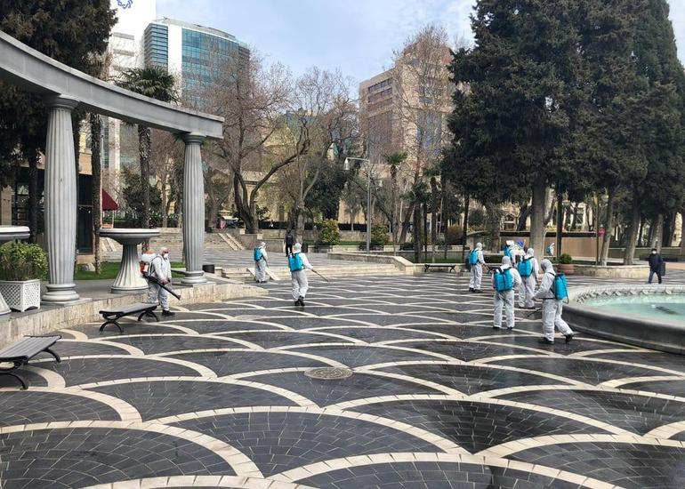 Bakıda gündə iki dəfədən az olmayaraq dezinfeksiya işləri aparılır