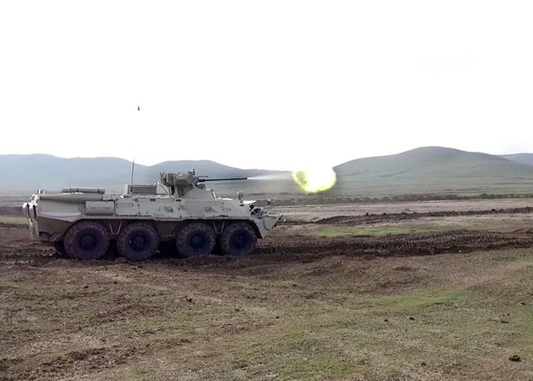 Azərbaycan Ordusunda ZTR ekipajlarının döyüş hazırlığı yüksəldilir