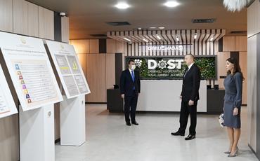Prezident İlham Əliyev və birinci xanım Mehriban Əliyeva 3 saylı DOST mərkəzinin açılışında iştirak ediblər