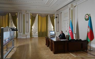 Prezident İlham Əliyev Seymur Orucov və Elçin Rzayevi icra başçısı təyin olunmaları ilə əlaqədar videoformatda qəbul edib