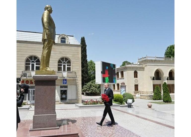 Prezident İlham Əliyev Tərtər rayonuna səfər edib