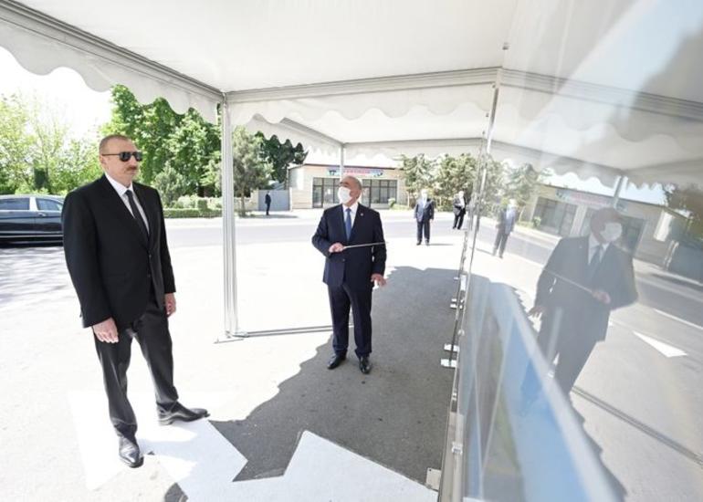 Tərtərdə avtomobil yolu yenidənqurmadan sonra istifadəyə verilib