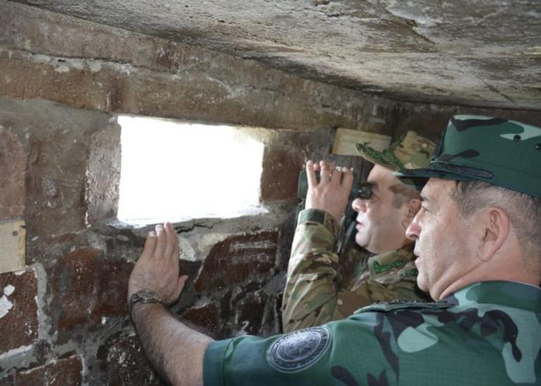 DSX generalı və Hərbi prokurorun müavini Ermənistanla sərhəddə olublar