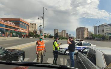 BDYPİ: Yollarda karantin qaydalarını pozan sürücülər saxlanılır