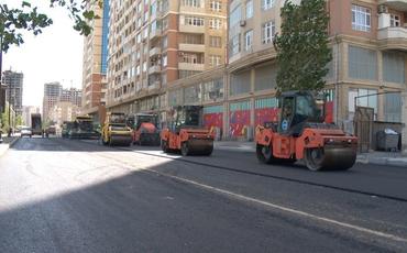 Bakının Yusif Səfərov küçəsində yeni yol qovşağı yaradılır