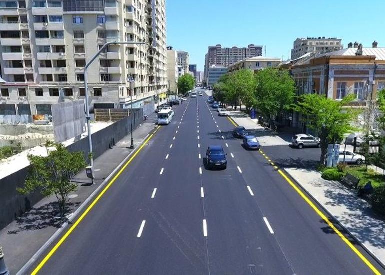 Bakının Yusif Səfərov küçəsində yeni yol qovşağı yaradılır
