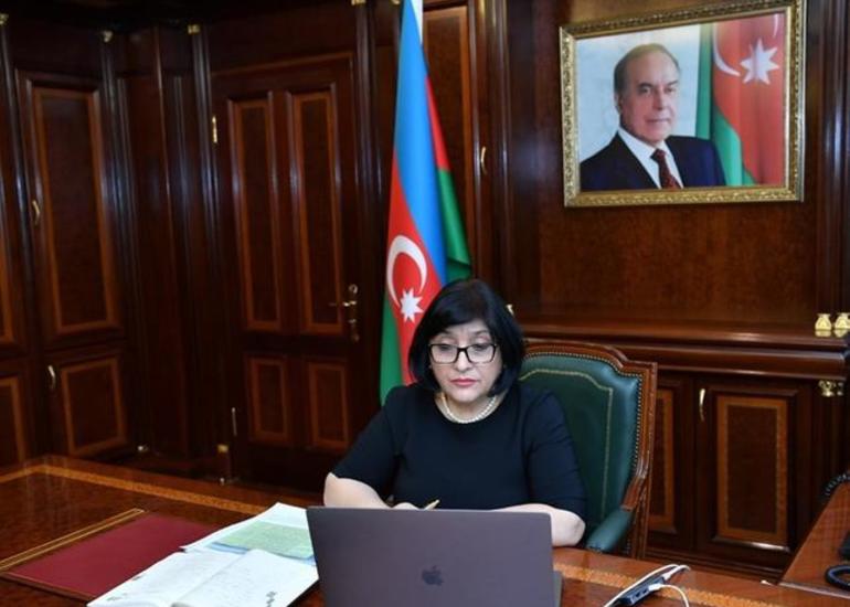 Milli Məclisin sədri beynəlxalq parlament təşkilatları üzrə nümayəndə heyətlərinin rəhbərləri ilə görüşüb