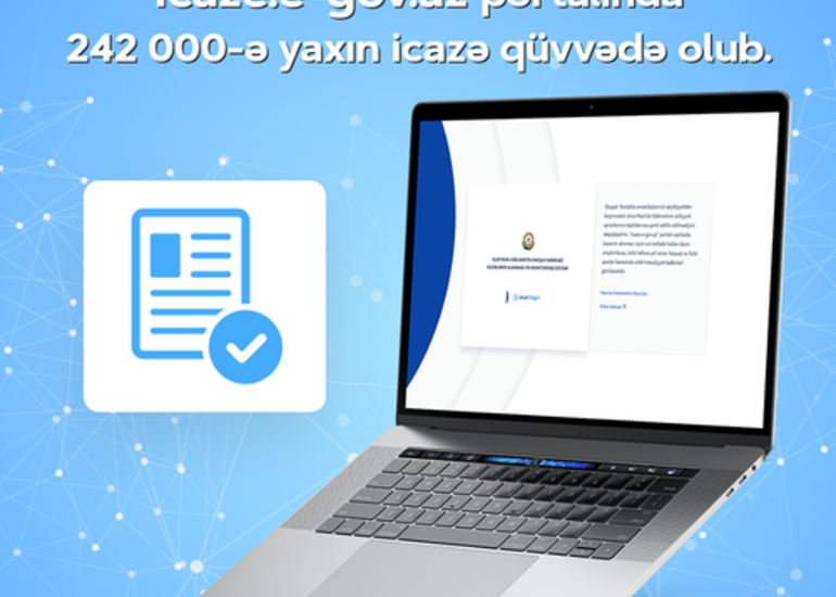 icaze.e-gov.az portalında 242 000-ə yaxın icazə qüvvədə olub
