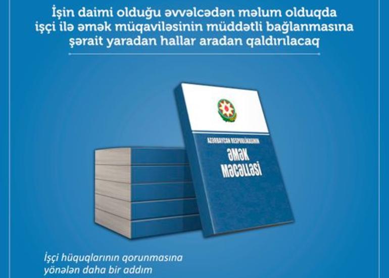 Əmək Məcəlləsinə dəyişiklik ediləcək