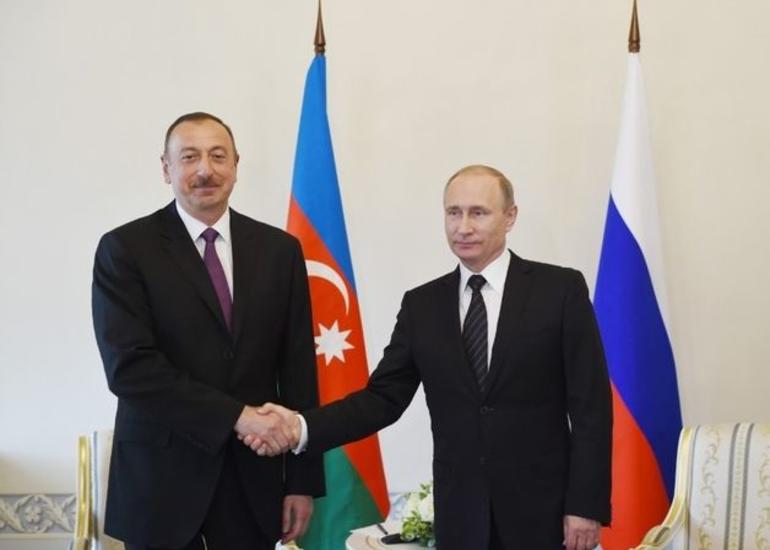 İlham Əliyev və Vladimir Putin Rusiya-Azərbaycan sərhədində yaranmış vəziyyəti müzakirə edib