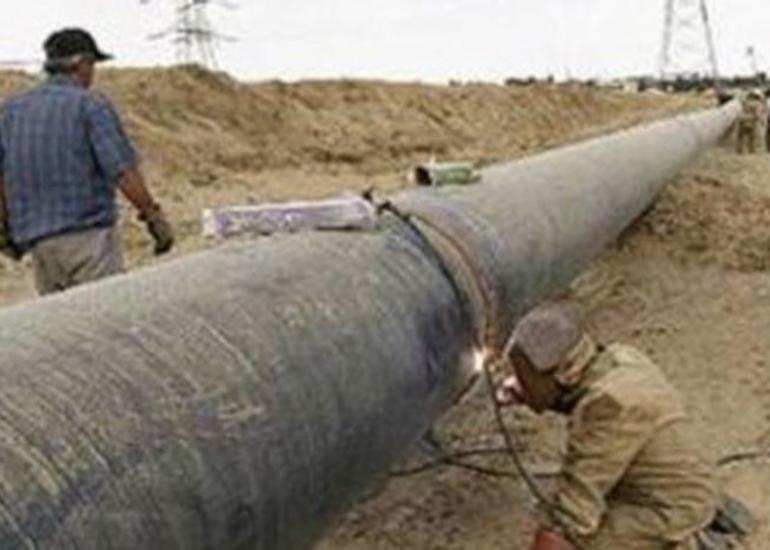 Tovuzda yol çəkilişi zaman qaz borusu partlayıb, yaralılar var