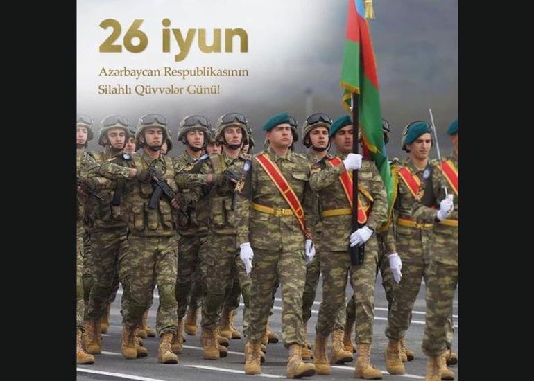Sahibə Qafarova Silahlı Qüvvələr Günü münasibəti ilə Azərbaycan xalqını təbrik edib