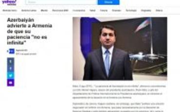 Hikmət Hacıyevin EFE informasiya agentliyinə müsahibəsi bir sıra ölkələrin qəzet və xəbər saytlarında dərc edilib