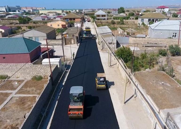 Suraxanıda təmirə ehtiyacı olan 18 km yol yenidən qurulur