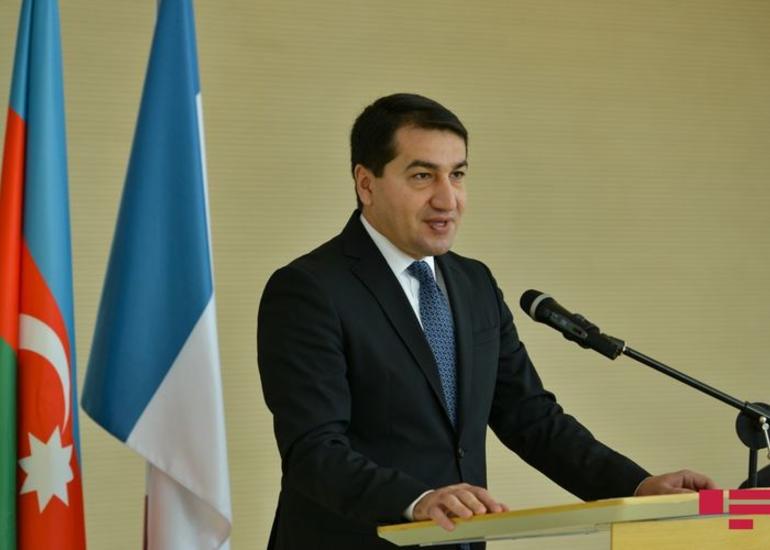 Hikmət Hacıyev: “Ermənistanın yeni Milli Təhlükəsizlik Strategiyası ilə tanış olduqca Tovuzdakı təxribatın məqsədyönlü olması aydın olur”