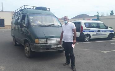 Xaçmazda karantin qaydalarını pozan sürücü məsuliyyətə cəlb olundu