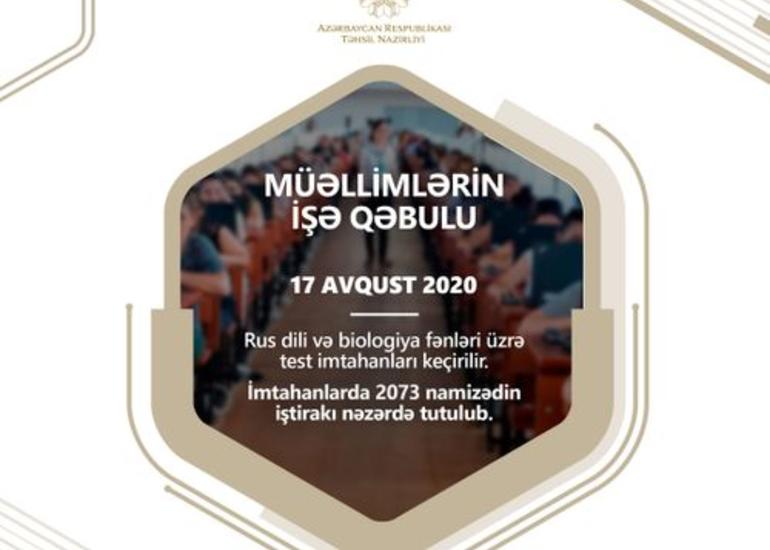 Bu gün rus dili və biologiya üzrə MİQ imtahanları keçirilir