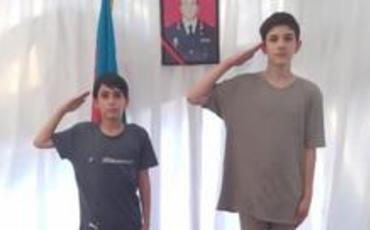 Şəhid övladları "Əsgərə salam" layihəsində