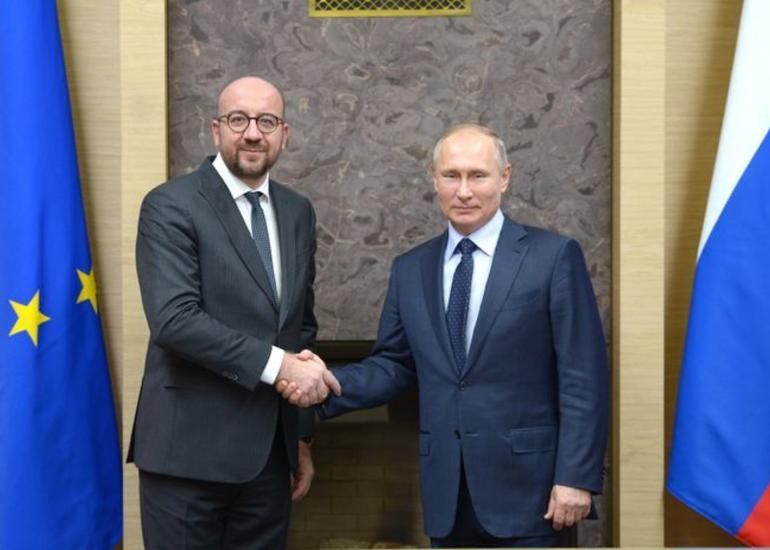 Şarl Mişel və Vladimir Putin arasında telefon danışığı olub