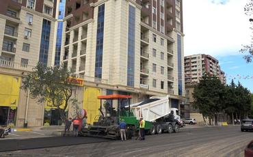 Nərimanov rayonunda 6630 metr uzunluğu olan küçə və yol təmir olunub