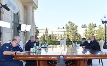Prezident İlham Əliyev Rusiya Müdafiə nazirini qəbul edib