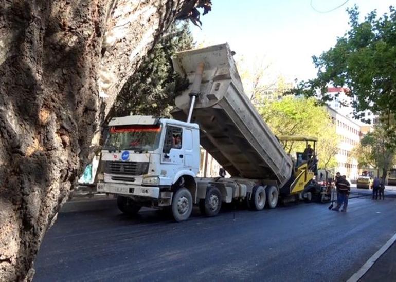 Nərimanov rayonunda 6630 metr uzunluğu olan küçə və yol təmir olunub