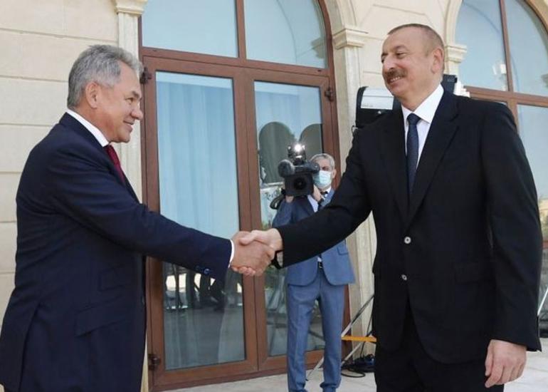 Prezident İlham Əliyev Rusiya Müdafiə nazirini qəbul edib