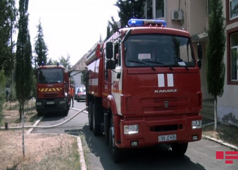 Füzulidə mənzildə yanğın olub, 1 nəfər yataq xəstəsi xilas edilib