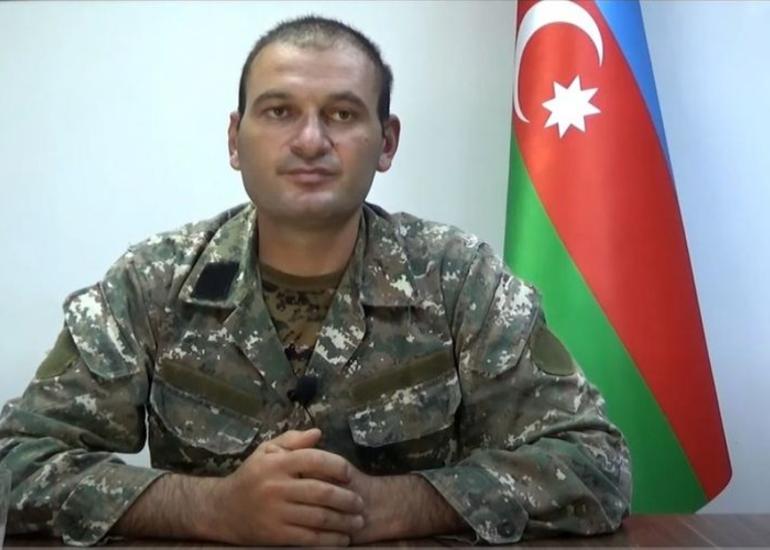Əsir götürülmüş erməni komandir diversiya törətmək tapşırığı aldığını etiraf edib - VİDEO