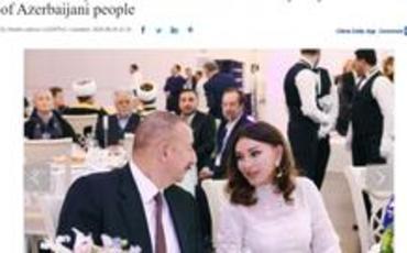 “China Daily”: Mehriban Əliyevanın yorulmaz fəaliyyəti Azərbaycan xalqının dərin hörmət və məhəbbətini qazanıb