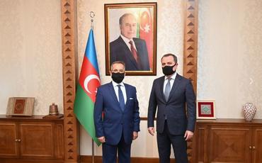 Ceyhun Bayramov Yunanıstanın Azərbaycana yeni təyin olunmuş səfiri ilə görüşüb