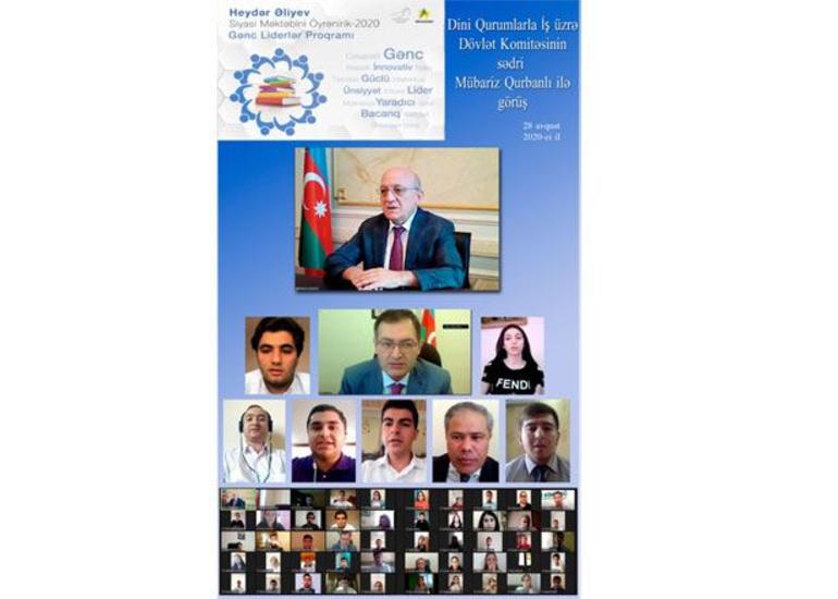 Mübariz Qurbanlı Gənc Liderlər Proqramının iştirakçıları ilə onlayn görüş keçirib