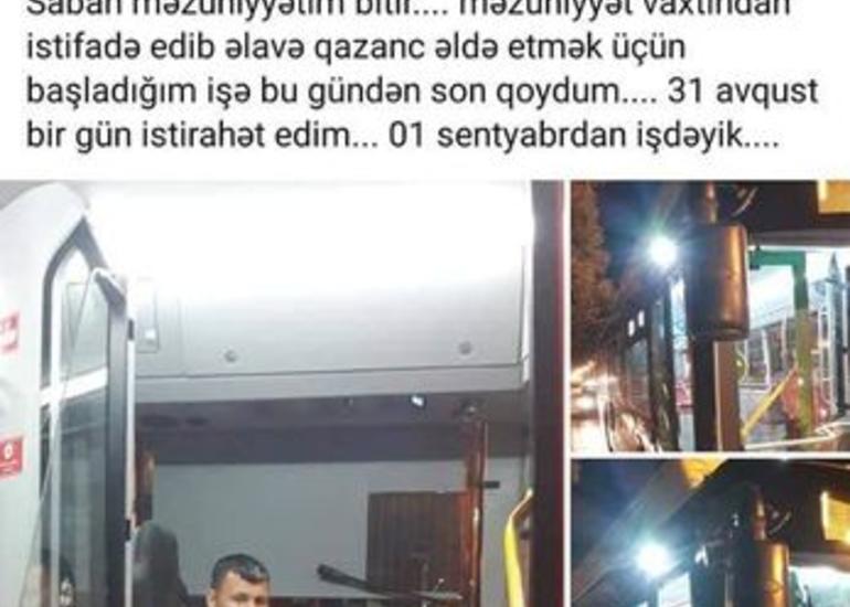 BNA: Məktəb direktorunun məzuniyyət vaxtı avtobus sürücüsü işləməsi ilə bağlı fikirləri həqiqəti əks etdirmir