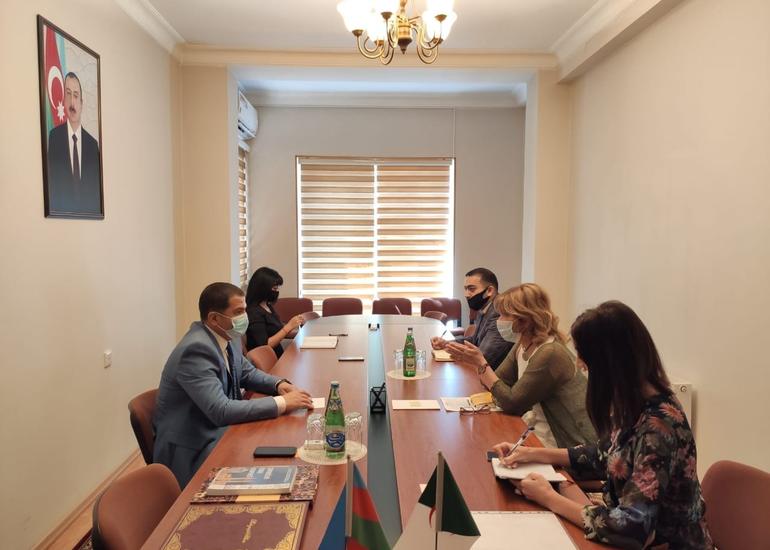 Əlcəzair səfiri Naxçıvanın Bakıdakı daimi nümayəndəsi ilə görüşüb
