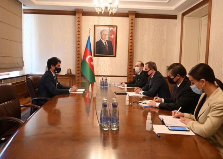 Nazir Ceyhun Bayramov İtaliyanın Azərbaycandakı səfiri ilə görüşüb