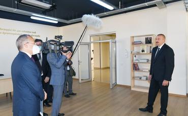 Prezident İlham Əliyev Sumqayıt Kimya Sənaye Parkının nəzdində Peşə Təhsil Mərkəzinin açılışında iştirak edib