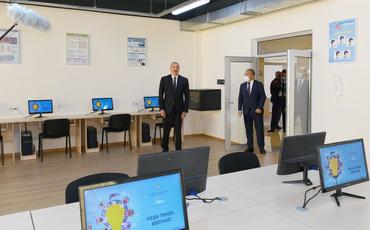 Prezident İlham Əliyev Sumqayıt Kimya Sənaye Parkının nəzdində Peşə Təhsil Mərkəzinin açılışında iştirak edib